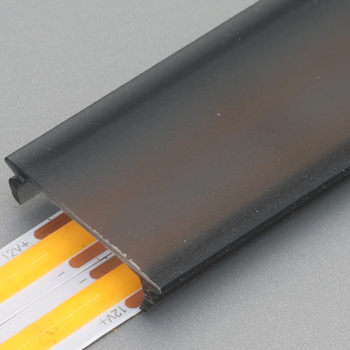 Klosz KPD-23 PMMA Czarny do profili Led 202cm