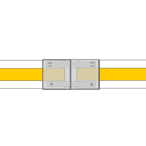 Złączka do taśmy LED COB CCT PCB-10mm T-T zamykana dwustronna
