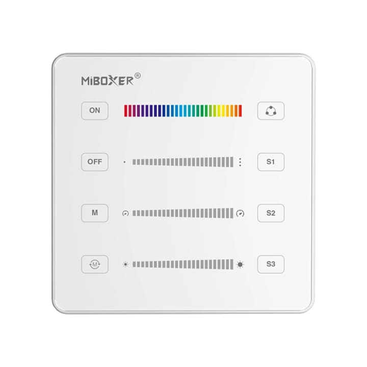 Panel pilot 1-strefowy MiBoxer B6 do sterowników LED cyfrowych SPI biały